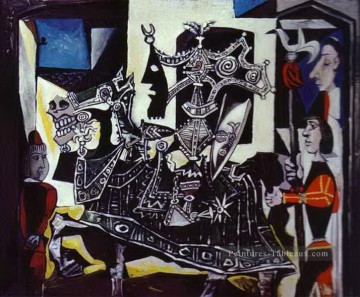 Knight Page et Monk 1951 cubiste Pablo Picasso Peinture à l'huile